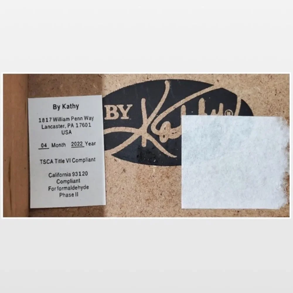 New Kathy Wood Sign Home Harvest Blessings Brown White Painted NWT